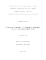 prikaz prve stranice dokumenta Klavirska glazba plesnog karaktera u nastavi glazbene kulture