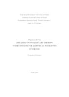 prikaz prve stranice dokumenta THE EFFECTIVENESS OF ART THERAPY INTERVENTIONS FOR INDIVIDUAL WITH DOWN SYNDROME                   