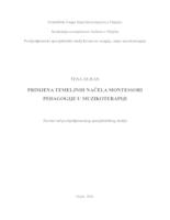 prikaz prve stranice dokumenta PRIMJENA TEMELJNIH NAČELA MONTESSORI PEDAGOGIJE U MUZIKOTERAPIJI  