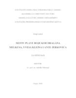 prikaz prve stranice dokumenta Motiv plave boje kod Dragana Melkusa, Yvesa Kleina i Ante Jerkovića