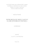 prikaz prve stranice dokumenta Instrumentalne glazbene vrste u nastavi glazbe općeobrazovnih škola