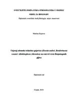 prikaz prve stranice dokumenta Utjecaj celomske tekućine gujavica (Eisenia andrei, Dendrobaena  veneta i Allolobophora chlorotica) na rast tri vrste fitopatogenih  gljiva