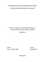 prikaz prve stranice dokumenta Pravo na zasnivanje istospolnih zajednica i posvajanje djece u Hrvatskoj i u Europi