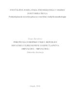 Percepcija Europske unije u Republici Hrvatskoj tijekom prve godine članstva (srpanj 2013. – srpanj 2014.)