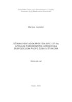 prikaz prve stranice dokumenta UČINAK PENTADEKAPEPTIDA BPC 157 NA APIKALNI PARODONTITIS UZROKOVAN EKSPOZICIJOM PULPE ZUBA U ŠTAKORA