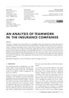 AN ANALYSIS OF TEAMWORK IN THE INSURANCE COMPANIES