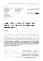 IS IT WORTH GOING GREEN IN CROATIA? EMPIRICAL EVIDENCE FROM SMEs