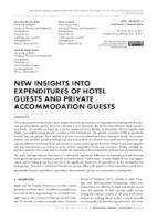 NEW INSIGHTS INTO EXPENDITURES OF HOTEL GUESTS AND PRIVATE ACCOMMODATION GUESTS