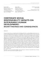 CORPORATE SOCIAL RESPONSIBILITY IMPACTS ON SUSTAINABLE HUMAN DEVELOPMENT
