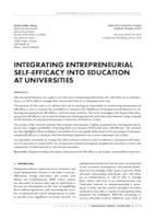INTEGRATING ENTREPRENEURIAL SELF-EFFICACY INTO EDUCATION AT UNIVERSITIES