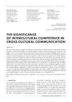 THE SIGNIFICANCE OF INTERCULTURAL COMPETENCE IN CROSS-CULTURAL COMMUNICATION