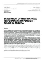 EVALUATION OF THE FINANCIAL PERFORMANCE OF PENSION FUNDS IN CROATIA
