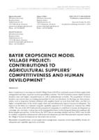 prikaz prve stranice dokumenta Bayer CropScience model village project: Contributions to agricultural suppliers’ competitiveness and human development