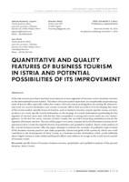 prikaz prve stranice dokumenta Quantitative and quality features of business tourism in Istria and potential possibilities of its improvement