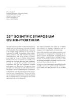 prikaz prve stranice dokumenta 35th Scientific symposium Osijek-Pforzheim