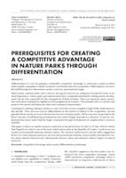 prikaz prve stranice dokumenta PREREQUISITES FOR CREATING A COMPETITIVE ADVANTAGE IN NATURE PARKS THROUGH DIFFERENTIATION
