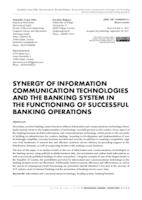 prikaz prve stranice dokumenta SYNERGY OF INFORMATION COMMUNICATION TECHNOLOGIES AND THE BANKING SYSTEM IN THE FUNCTIONING OF SUCCESSFUL BANKING OPERATIONS