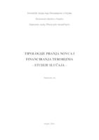 prikaz prve stranice dokumenta Tipologije pranja novca i financiranja terorizma - studije slučaja