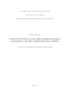 prikaz prve stranice dokumenta Uspješnost poslovanja hrvatskih banaka u razdoblju od 2005. godine do 2016. godine