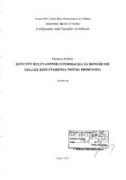 prikaz prve stranice dokumenta Koncept relevantnih informacija za donošenje odluke kod uvođenja novog proizvoda