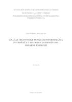 prikaz prve stranice dokumenta ZNAČAJ TRGOVINSKE FUNKCIJE INFORMIRANJA POTROŠAČA U DISTRIBUCIJI PROIZVODA SOLARNE ENERGIJE