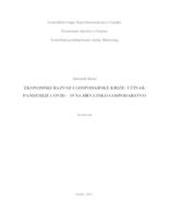 prikaz prve stranice dokumenta EKONOMSKI RAZVOJ I GOSPODARSKE KRIZE: UČINAK PANDEMIJE COVID – 19 NA HRVATSKO GOSPODARSTVO
