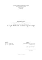 prikaz prve stranice dokumenta Google Adwords u online oglašavanju