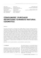 prikaz prve stranice dokumenta CONSUMERS’ PURCHASE INTENTIONS TOWARDS NATURAL COSMETICS