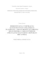 prikaz prve stranice dokumenta Horizontalna i vertikalna konzistentnost strateškog planiranja - odgovornost Quadruple Helix dionika u djelotvornom upravljanju razvojem u Republici Hrvatskoj