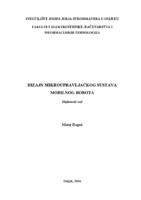 prikaz prve stranice dokumenta Dizajn mikroupravljačkog sustava mobilnog robota