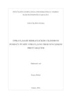 prikaz prve stranice dokumenta Upravljanje hidrauličkim cilindrom pomoću pumpe upravljane frekvencijskim pretvaračem