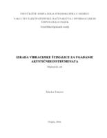 prikaz prve stranice dokumenta Izrada vibracijske štimalice za ugađanje akustičkih instrumenata