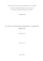 prikaz prve stranice dokumenta Kvaliteta električne energije u naprednim mrežama