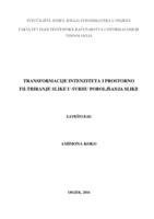 prikaz prve stranice dokumenta Transformacije intenziteta i prostorno filtriranje slike u svrhu poboljšanja slike