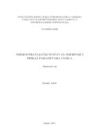 prikaz prve stranice dokumenta Mikroupravljački sustav za mjerenje i prikaz parametara vozila