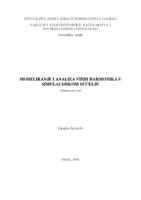 prikaz prve stranice dokumenta Modeliranje i analiza viših harmonika u simulacijskom sučelju