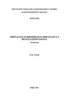 prikaz prve stranice dokumenta Simulacija stabiliziranog ispravljača s regulacijom napona