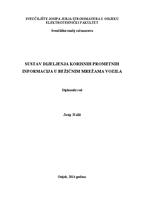 prikaz prve stranice dokumenta Sustav dijeljenja korisnih prometnih informacija u bežičnim mrežama vozila