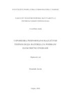 prikaz prve stranice dokumenta Usporedba performansi različitih tehnologija baterija za pohranu električne energije