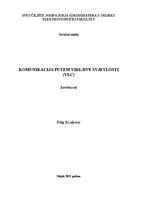 prikaz prve stranice dokumenta Komunikacija putem vidljive svjetlosti (VLC)