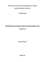 prikaz prve stranice dokumenta Modeliranje energetskog transformatora