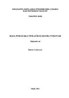 prikaz prve stranice dokumenta Baza podataka veslačkog kjuba Vukovar