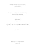 prikaz prve stranice dokumenta Englische Lehnwörter der Mode im Deutschen