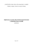 prikaz prve stranice dokumenta Prepoznavanje i praćenje darovitosti u predškolskoj dobi