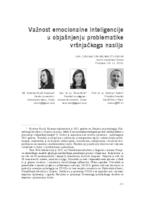 prikaz prve stranice dokumenta Važnost emocionalne inteligencije u objašnjenju problematike vršnjačkoga nasilja