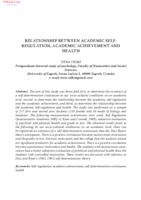 prikaz prve stranice dokumenta Relationship Between Academic Self-Regulation, Academic Achievement And Health