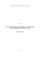 prikaz prve stranice dokumenta Usvajanje novih nastavnih sadržaja iz matematike pomoću programskoga jezika Scratch
