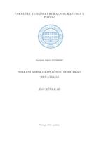 prikaz prve stranice dokumenta Porezni aspekt konačnog dohotka u Hrvatskoj