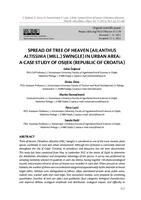 prikaz prve stranice dokumenta Spread of tree of heaven (Ailanthus altissima (Mill.) Swingle) in urban area: a case study of Osijek (Republic of Croatia)
