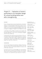 prikaz prve stranice dokumenta Project 3 - Evaluation of seismic performance of a template design RC school building before and after strengthening